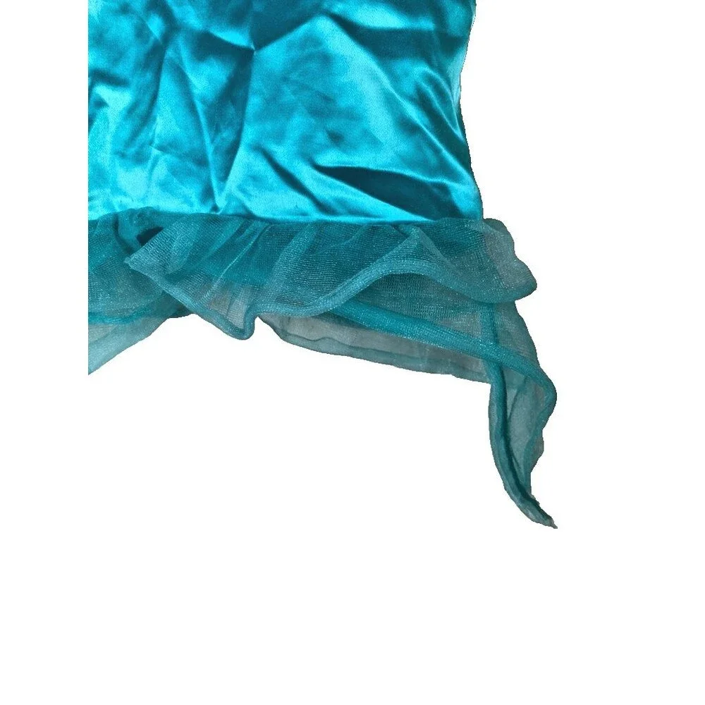 Disney Princess Ariel Little Mermaid Dress Costume w/ Crown & Purse - Size 4-6X - Picture 5 of 16